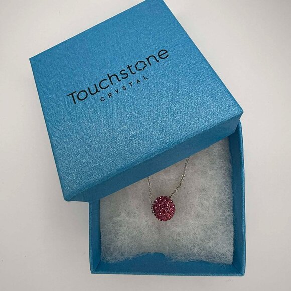Touchstone Crystal by Swarovski Birthstone Necklace | October | NIB | Rose - Picture 2 of 6